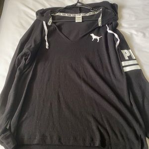 PINK knit pull over hoodie